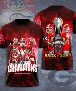 The best Georgia Bulldogs 3D T shirts 01