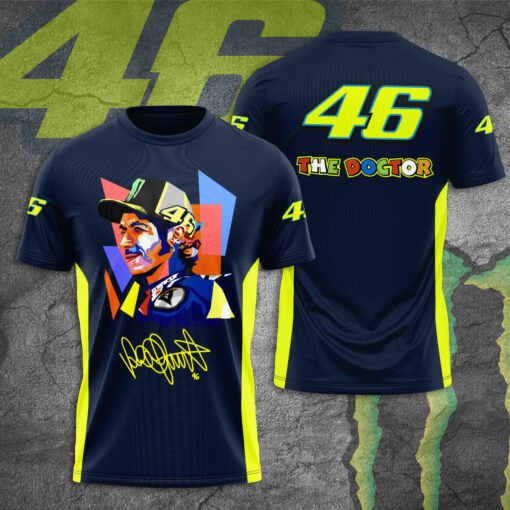 Valentino Rossi VR46 3D T shirt Navy