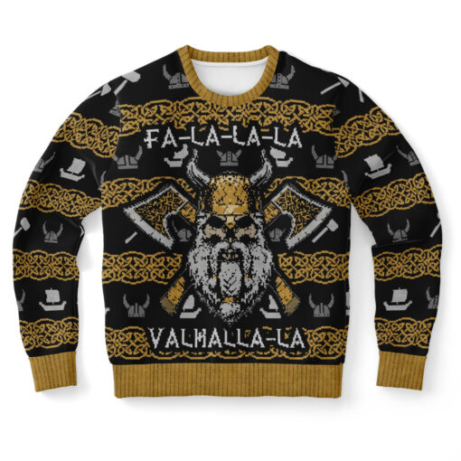 Valhalla Viking Ugly Christmas 3D Sweater