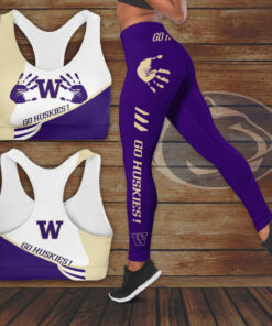 Washington Huskies Hollow Tank Top Leggings 01