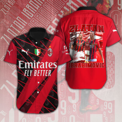 Zlatan Ibrahimovic short sleeve dress shirts WOAHTEE10723S1