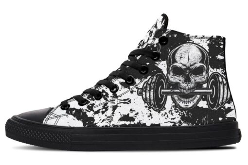agressive workout high top canvas shoes