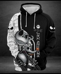 awesome jack skellington all over print 3d hoodie