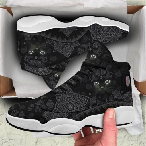 black cat mandala 13 sneakers xiii shoes