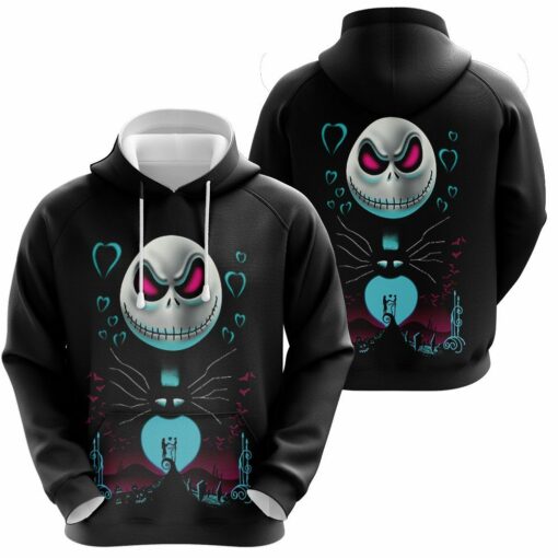 christmas jack skellingtons 3d hoodie