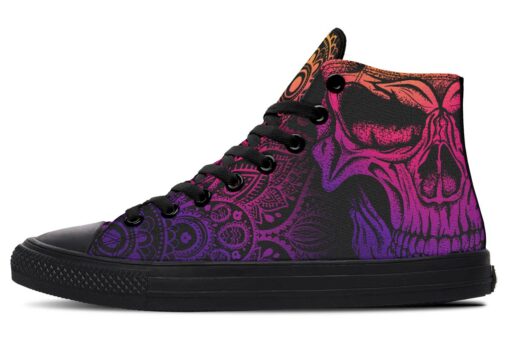 colors party high top canvas shoes