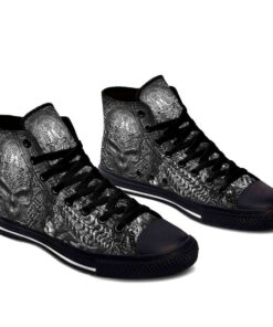 dark monster skull high top shoes
