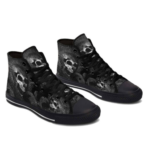 darknight skull high top shoes