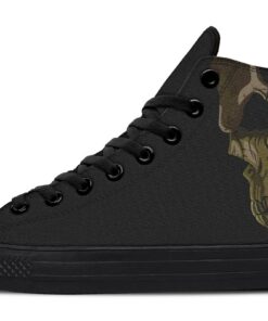 death smile high top canvas shoes