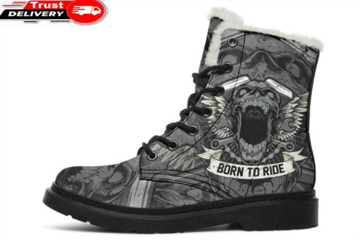 dont fear me faux fur leather boots