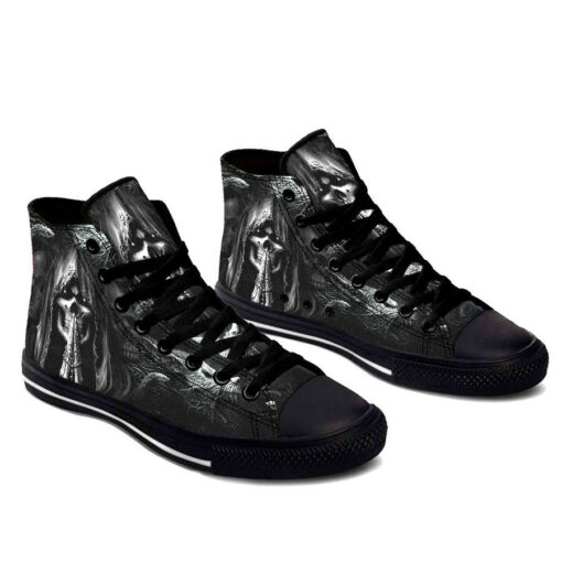 dont speak skull high top shoes