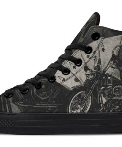 four aces rider high top canvas shoes