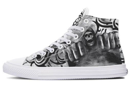 game over grim reaper high top canvas shoes