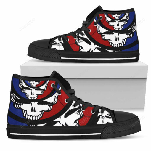 grateful dead high top shoes 3d