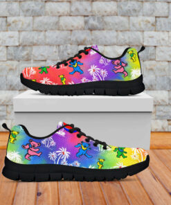 grateful dead sneakers bears dancing in tie dye palms lt13