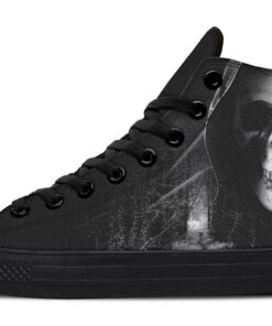 grim reaper dark woods high top canvas shoes