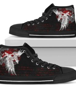 high top shoe mystical raven tattoo blood a31