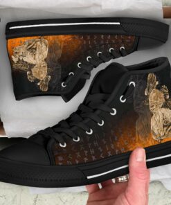 high top shoe odin raven viking gold