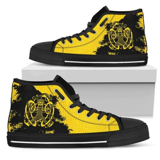 high top shoes loki bound triskele rune gold a31