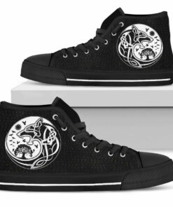 high top shoes skoll and hati rune tattoo a31