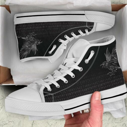 high top shoes the raven of odin rune a27