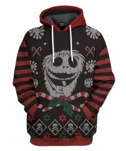 jack skellington christmas custom 3d hoodie