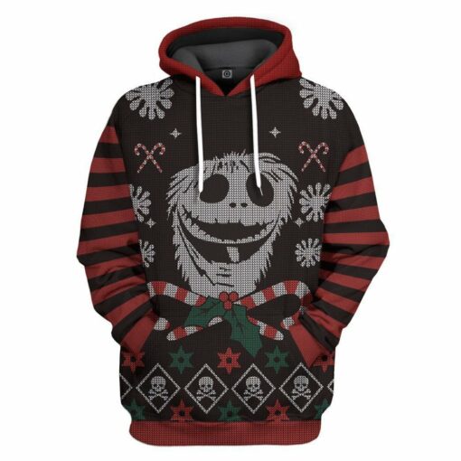 jack skellington christmas custom 3d hoodie