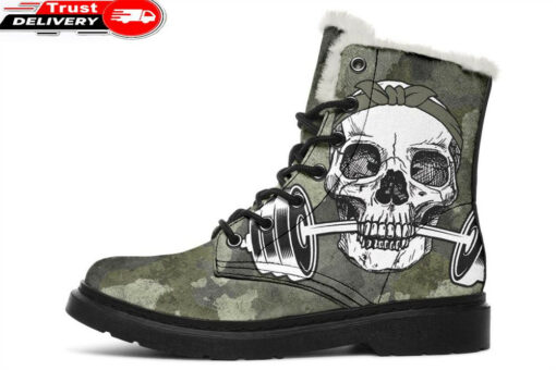 lift like soldier faux fur leather boots