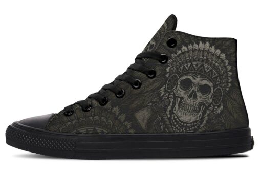 native american boss high top canvas shoes