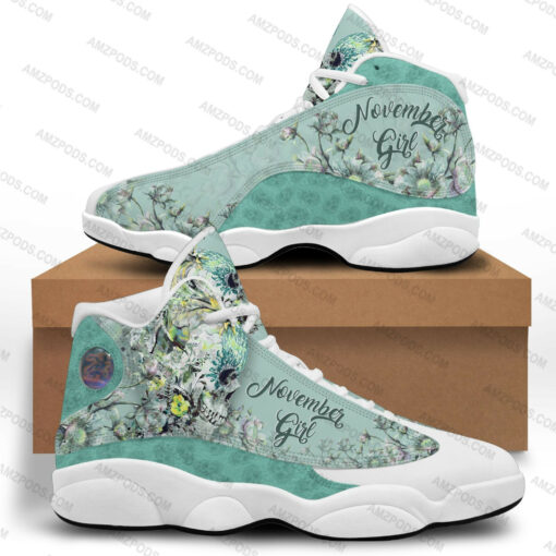 november girl skull flowers 13 sneakers xiii shoes