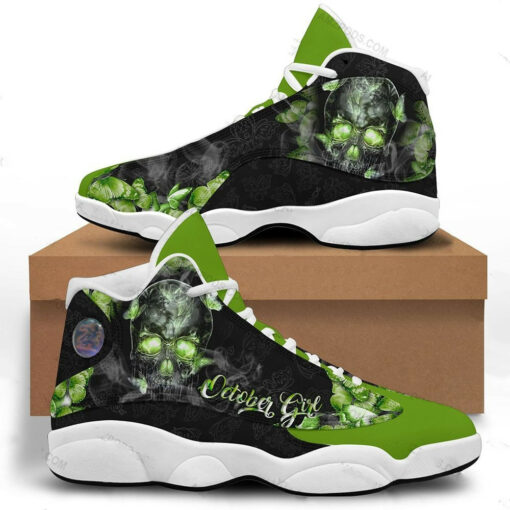 october girl green skull 13 sneakers xiii shoes
