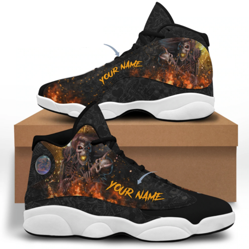 personalized name rock skull 13 sneakers xiii shoes