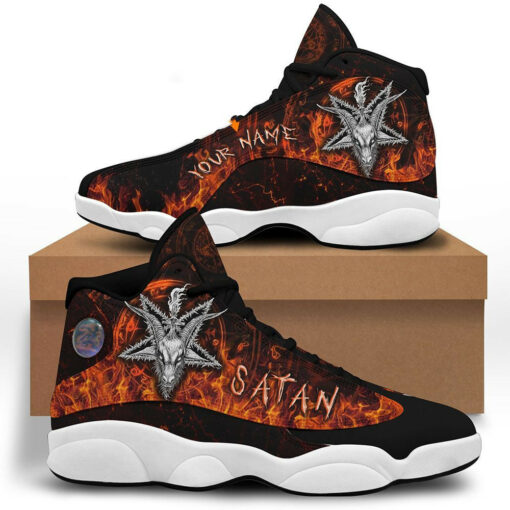 personalized name skull viking satan 13 sneakers xiii shoes