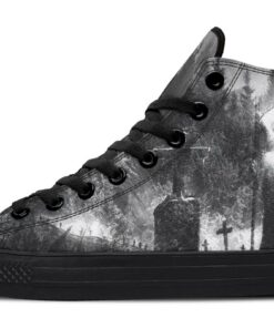 reaper in rain high top canvas shoes