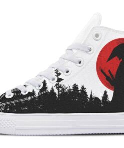samurai and fir high top canvas shoes