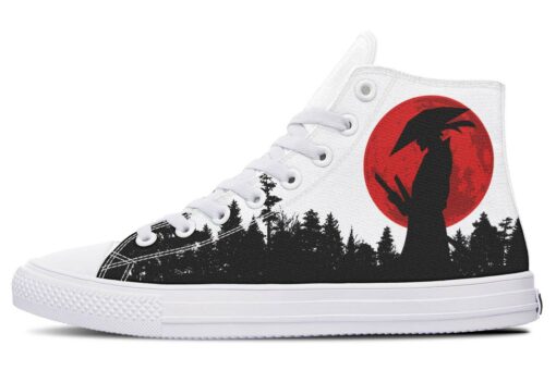 samurai and fir high top canvas shoes