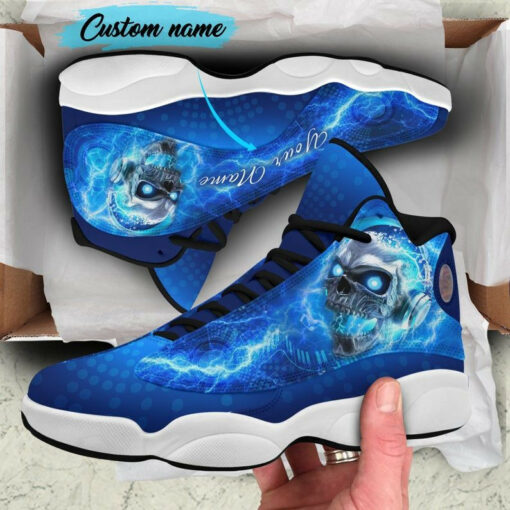 skull ajd 13 sneakers shoes for men and women air jd13 shoes skull and flowers shoes