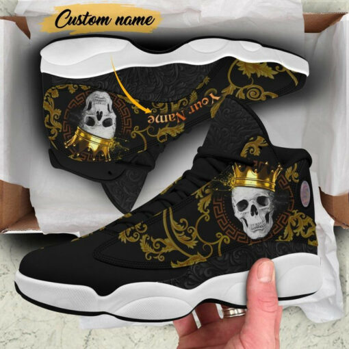 skull ajd 13 sneakers shoes for men and women air jd13 shoes skull king shoes unisex shoes