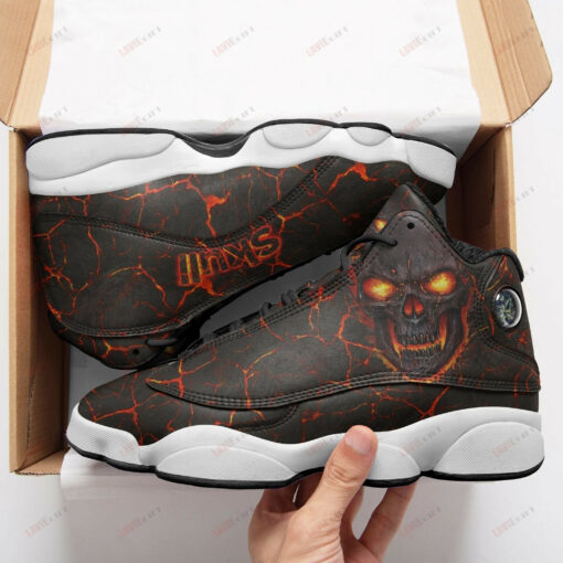 skull evil fire 13 sneakers xiii shoes