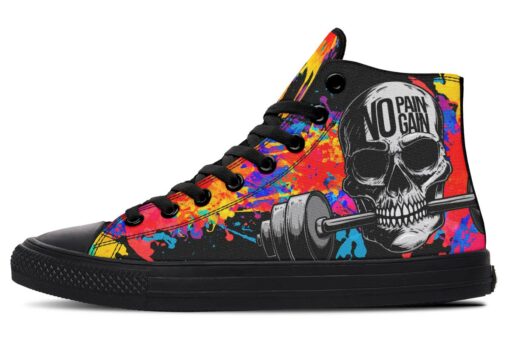 splat no pain high top canvas shoes