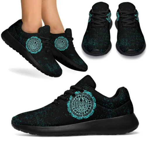 sport sneakers viking bear claws cyan tattoo a27
