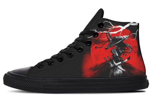 swordsman high top canvas shoes