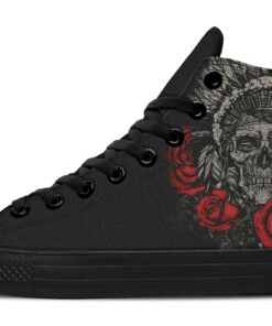 tattoo native chief high top canvas shoes