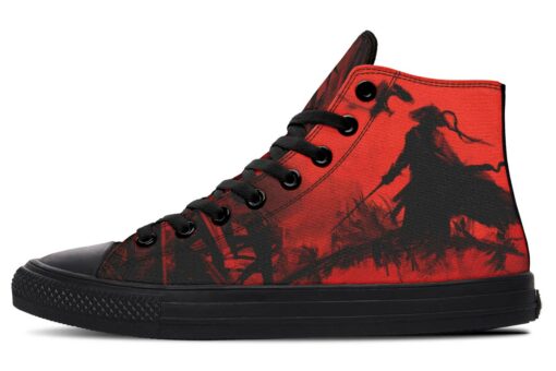 the lost swordman high top canvas shoes