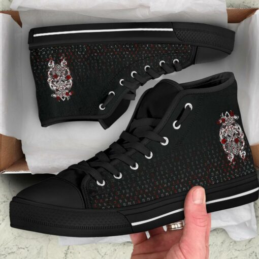 tyr tattoo blood high top shoe a27
