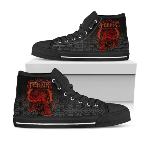 viking high top shoe viking fenrir norse 3d