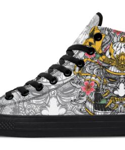 vintage kabuto high top canvas shoes