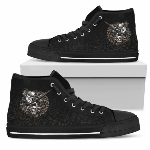 warrior tattoo odin high top shoe
