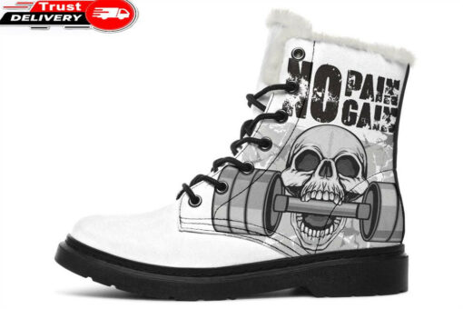 weights faux fur leather boots 1