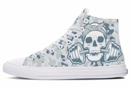 winter camo lifter high top canvas shoes